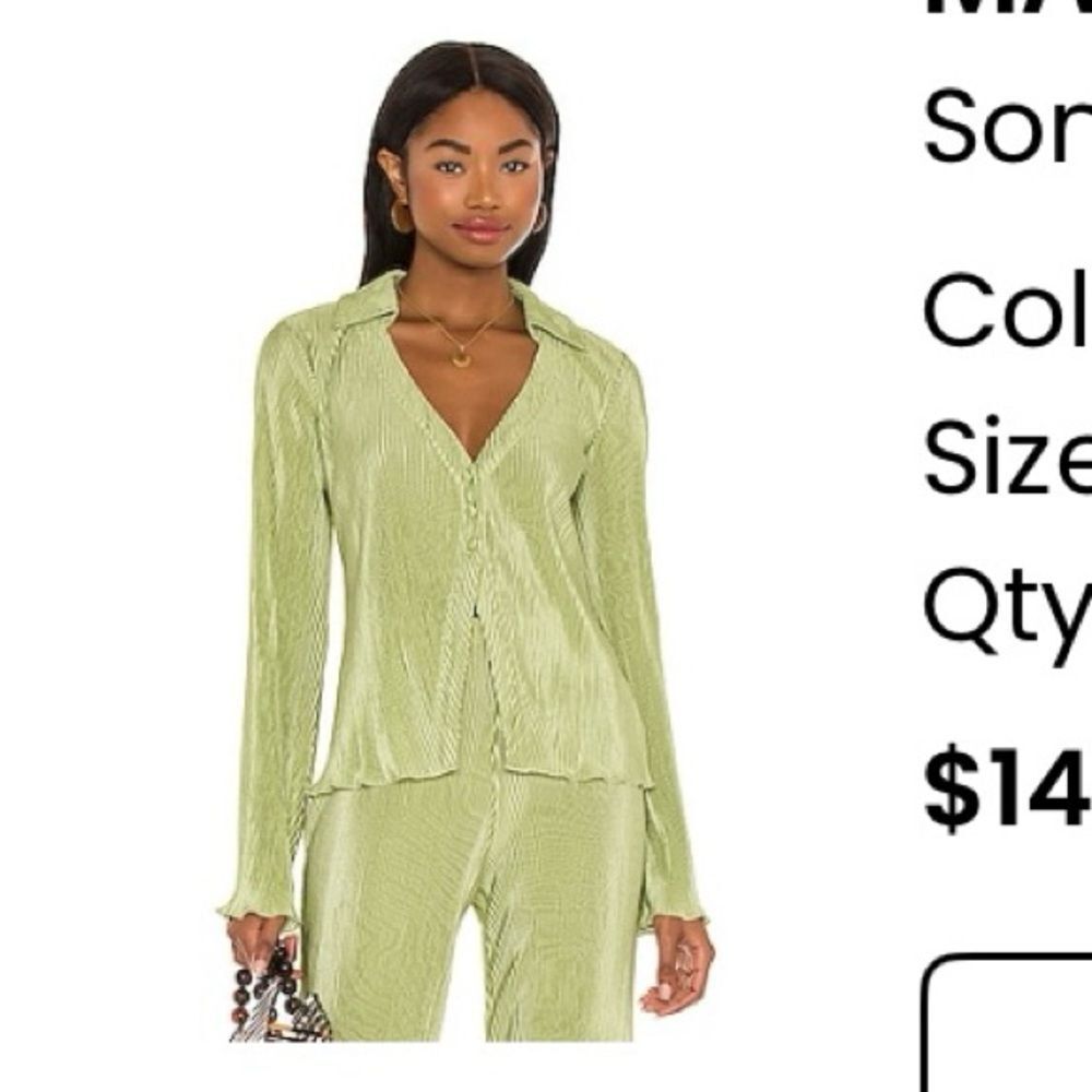 Revolve Mara Shirt in Sage